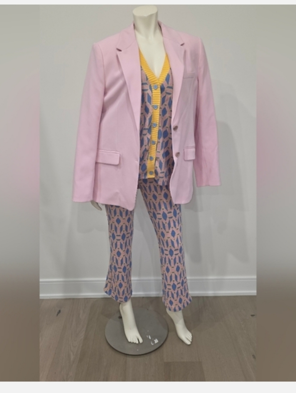 NWT ZARA straight cut blazer Pink  M